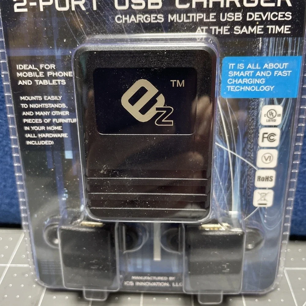EZ Collection Intelligent Charging System 2 Port USB Charger Version A2FD-B Seal